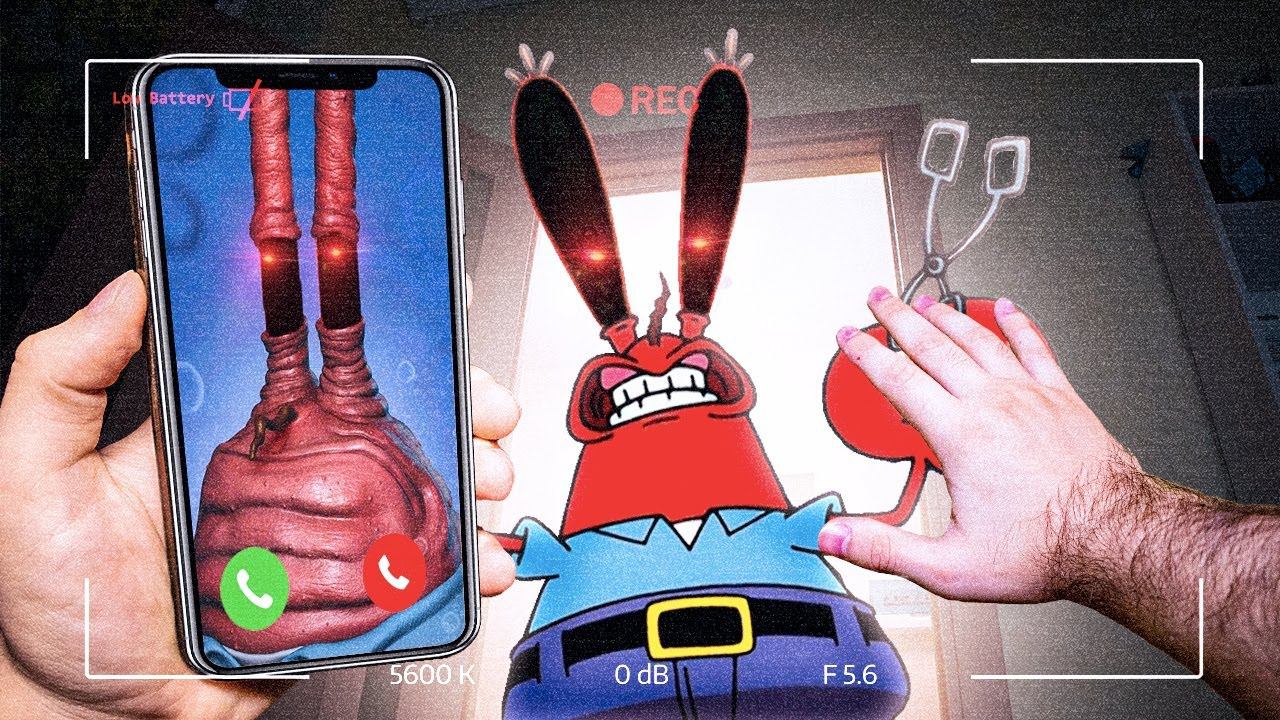 РЕАЛЬНЫЙ МИСТЕР КРАБС из мультика ГУБКА БОБ НАПАЛ НА МЕНЯ ЧЕЛЛЕНДЖ 3 ЧАСА НОЧИ! (СТРАШНО!) смотреть онлайн