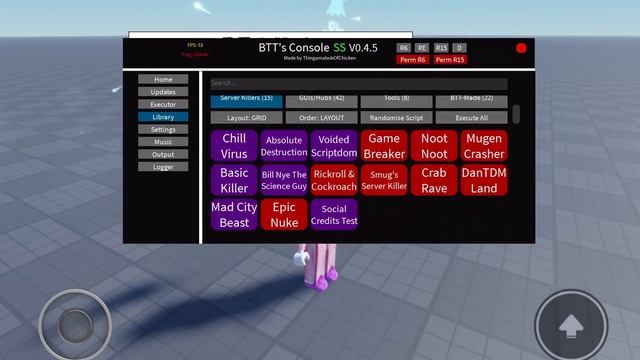 Roblox require script (BTT Console) смотреть онлайн