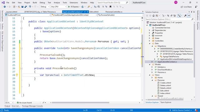 Auditoría por Columnas con Entity Framework Core - Usuario y Fecha Creación смотреть онлайн