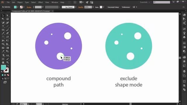 Illustrator in 60 Seconds: What are Compound Paths? смотреть онлайн
