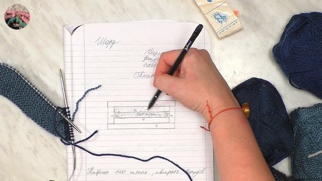 DIY Оригинальный полосатый #шарф спицами