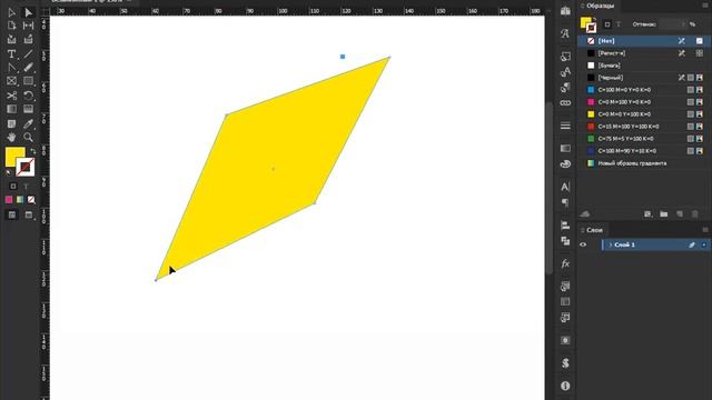 InDesign Инструмент частичное выделение