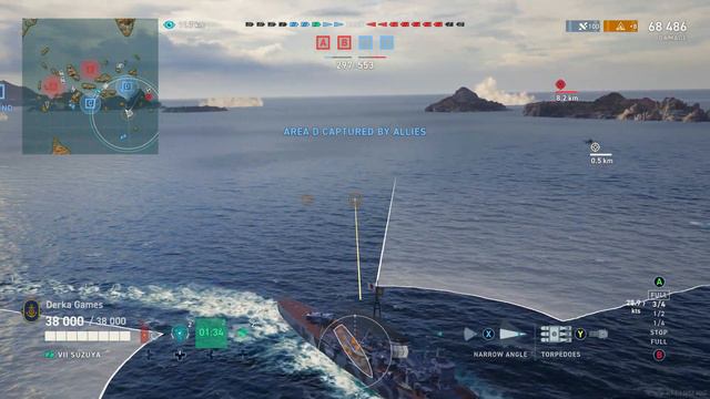 Suzuya, Best Tier 7 Global XP Cruiser? World of Warships Legends 4K смотреть онлайн