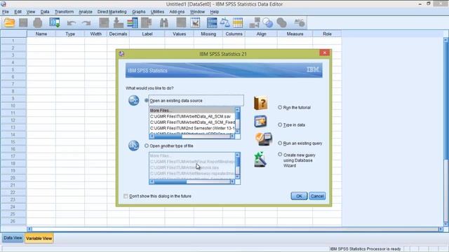 Opening Files in SPSS смотреть онлайн