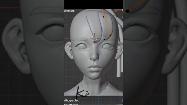 Blender Head Sculpt - 26-SC 試著用不同的方式雕刻頭部然後用不同的頭髮喔~#shorts смотреть онлайн