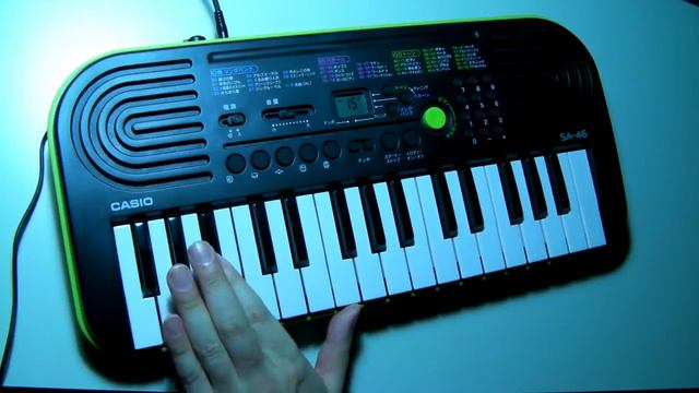 [piano practice] harmonic minor scales - CASIO SA-46 смотреть онлайн