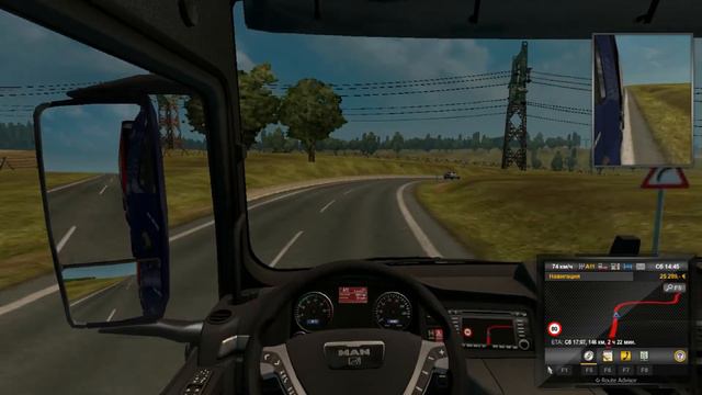 Помешал дорожный знак в Euro Truck Simulator 2 смотреть онлайн