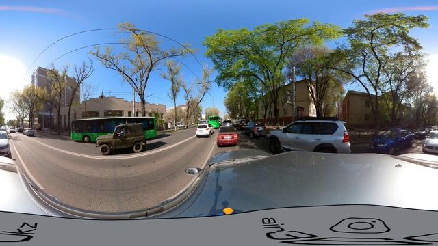 Алматы. Улица Сатпаева от Жандосова до проспекта Достык ? 360° видео с пространственным звуком смотреть онлайн