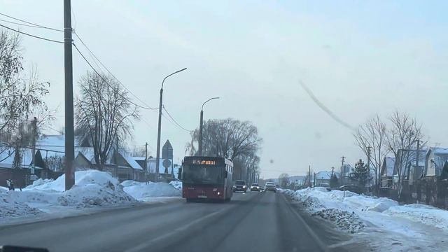 Автобус Х776УТ116 едет по маршруту 30. Казань, вчера. Мороз смотреть онлайн