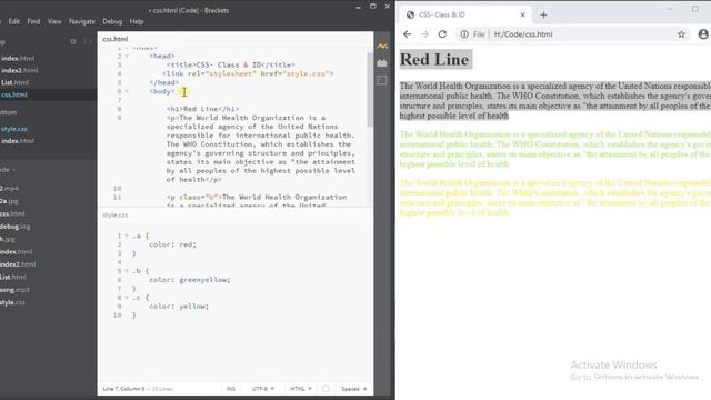 [Part 9] Web Development | HTML & CSS Tutorial | CSS Class & ID | смотреть онлайн