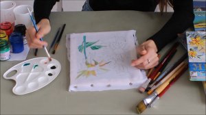 Мастер-класс в технике холодный батик «Подсолнухи»