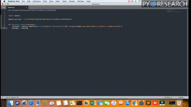 How to Build an AI Chatbot in Python with ChatGPT and API смотреть онлайн