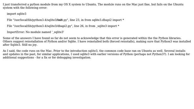 Python3 fails import sqlite3 (2 Solutions!!) смотреть онлайн