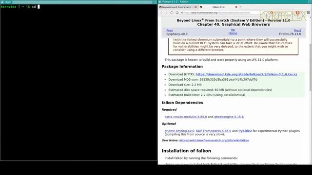 53: Falkon Dependencies 1 - BLFS 11.0 on iMac смотреть онлайн