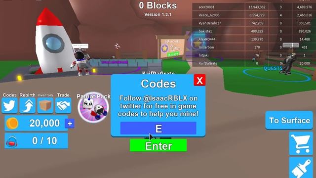 *ALL* MINING SIMULATOR LEGENDARY HAT CODES! | LEGENDARY HAT CRATE & MORE | ROBLOX смотреть онлайн