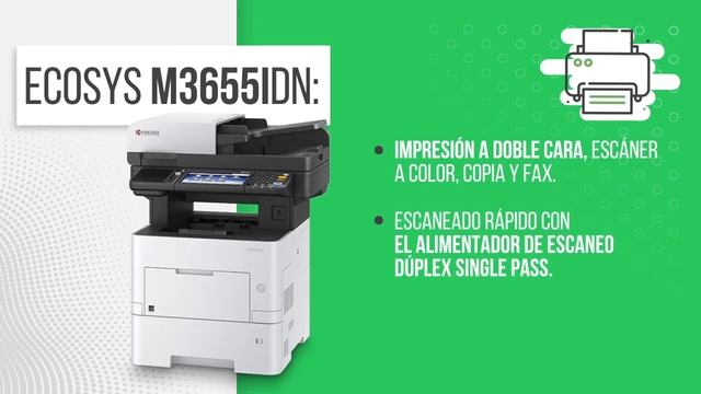 ECOSYS M3655idn de Kyocera: alta calidad, confianza total y gran eficiencia смотреть онлайн