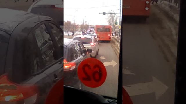 Поездка на автобусе "Лотос - 206"под "MAZ-206" на маршруте 62 (Пр.Победы - Осиново) // Город Казань смотреть онлайн