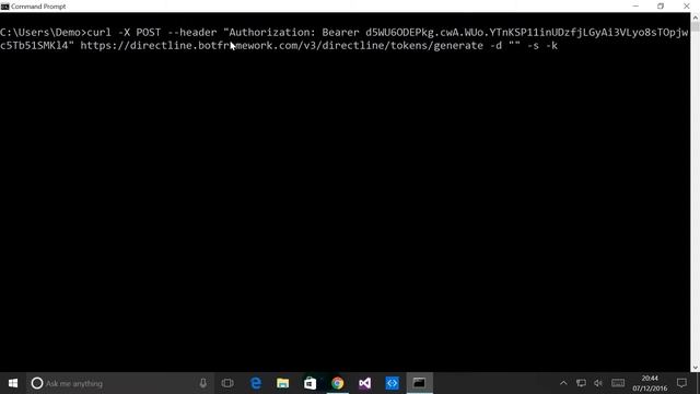 Microsoft Bot Framework .NET - Direct Line Channel смотреть онлайн