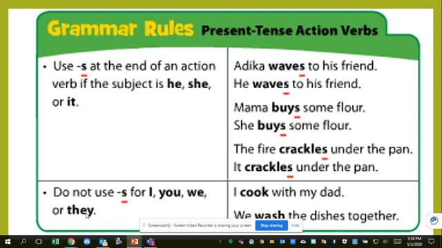 Present Tense Action Verbs смотреть онлайн