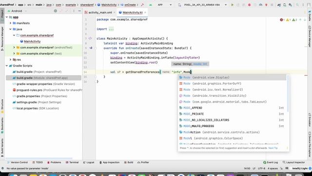 SharedPreferences Using Kotlin With ViewBinding смотреть онлайн