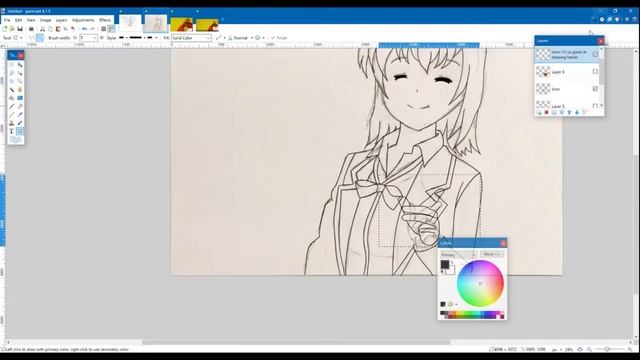 Drawing Yui Yuigahama in Paint.net (Speedpaint) смотреть онлайн
