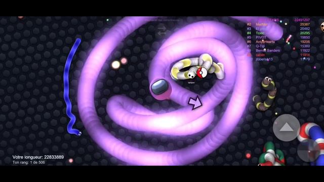 SLITHER.IO - EPIC SLITHER.IO SNAKE GAMEPLAY - AMONG US SKIN - WORLD RECORD