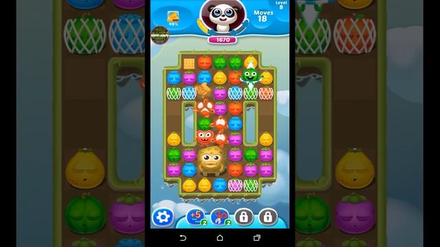 Fruit Splash 2 Jelly Mania HD (Level 8) GamePlay NO BOOSTER No Cheats by Android GamePlay смотреть онлайн