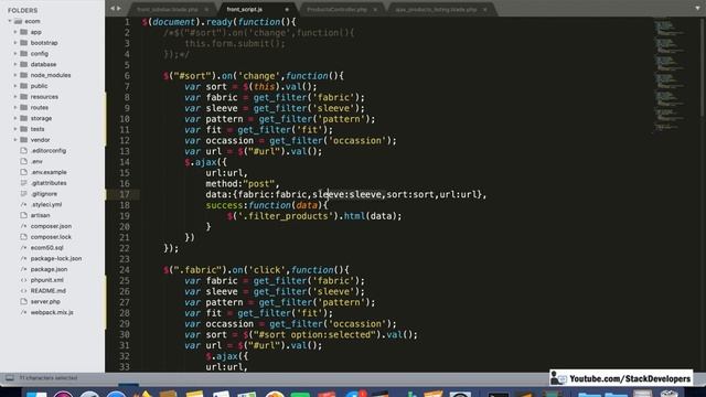 #75 Make E-com in Laravel 7 | Make Listing Page (XI) | Sorting Filter | Display Products with Ajax смотреть онлайн