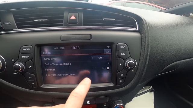 How to Manually Change Date and Time in Kia Ceed II ( 2012 - 2018 ) - Manage Time Settings смотреть онлайн