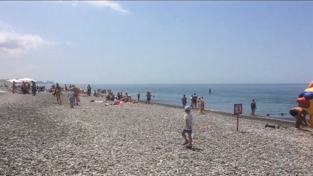 31. Погода в Сочи сегодня 15.06.21.🏖🌴Пляж Дагомыса. Ночная гроза. смотреть онлайн