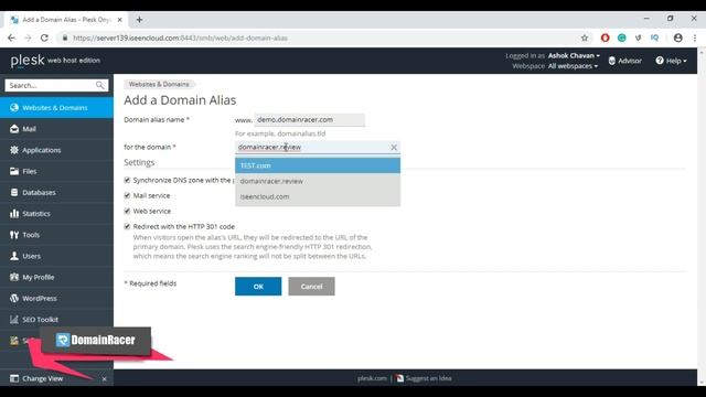 How To Create Domain Alias In Plesk : DomainRacer смотреть онлайн