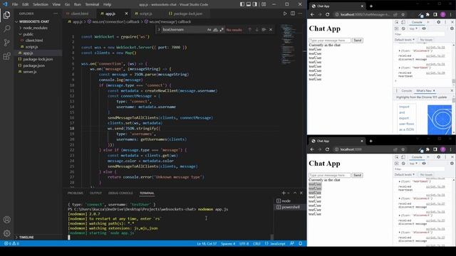 Chat app in NodeJs - Episode 4 - Adding notifications смотреть онлайн