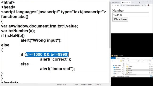 Learn Javascript: Working with Numbers - 4-digited - range смотреть онлайн