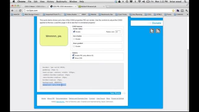 Getting CSS3 rounded corners to work in IE6--8 using PIE смотреть онлайн