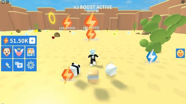 САМЫЙ БЫСТРЫЙ В НОВОМ СИМУЛЯТОРЕ СКОРОСТИ! ROBLOX Speed Run Simulator смотреть онлайн