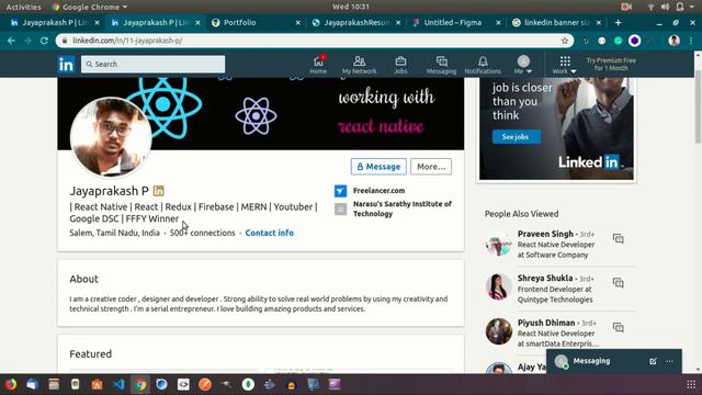 #2. Profile Management | How to get Job / Internship offers on LinkedIn? | Tamil | RXB |React xBuil смотреть онлайн