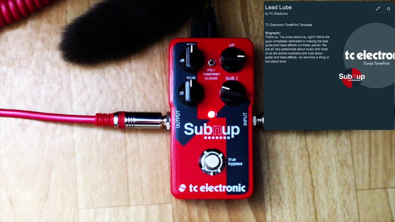 TC Electronic Sub 'n' Up - All Tone Prints On Bass - Pt. 2