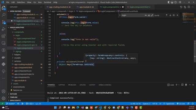 Angular 14 Reactive Form Validation | Angular Project | Authentication & Authorization Part 2 | смотреть онлайн