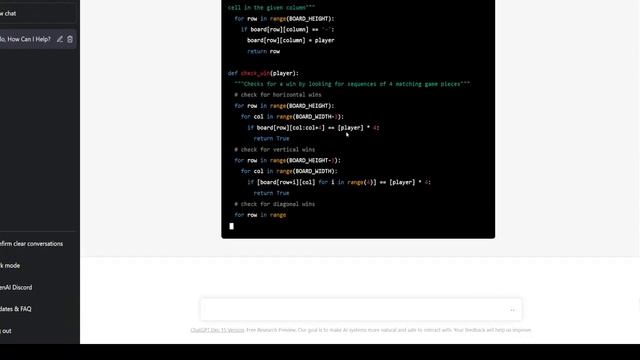 Create a 4 in a row game with zero coding experience using Python and Chat GPT! смотреть онлайн