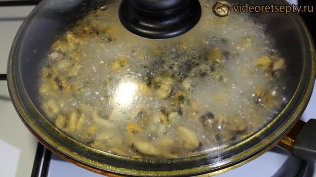 Жареные мидии / Fried mussels | Видео Рецепт смотреть онлайн