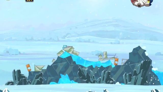 Angry Birds Star Wars 3-1 Hoth Millennium Falcon Gold Medal смотреть онлайн