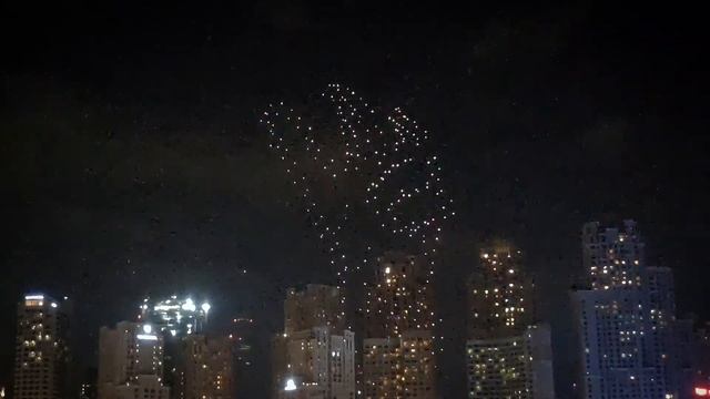 Blue Waters Island | Dubai Tourist Attraction | Drone Show смотреть онлайн