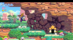 Kirby's return to dream land deluxe. Level 1. Cookie country.