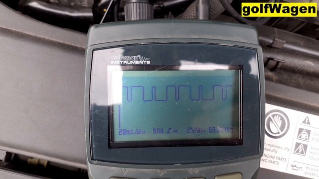 VW P0341 Camshaft Position Sensor Oscilloscope Data Value