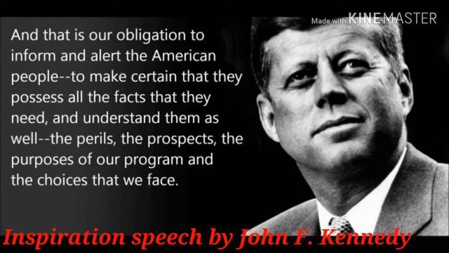 Why do we want Change Motivational Speech by Late American President John F. Kennedy смотреть онлайн