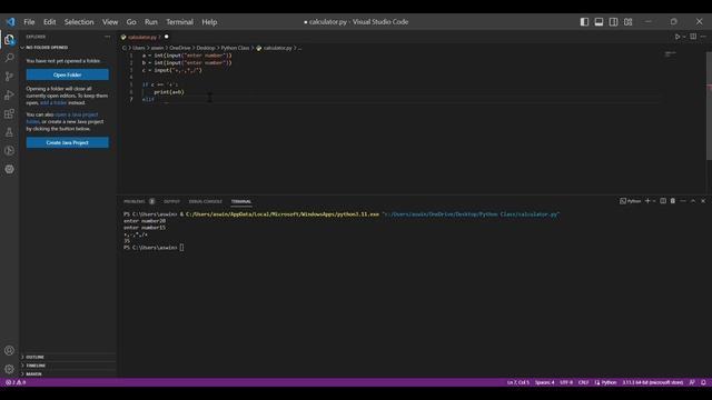 How to create a simple calculator in python смотреть онлайн
