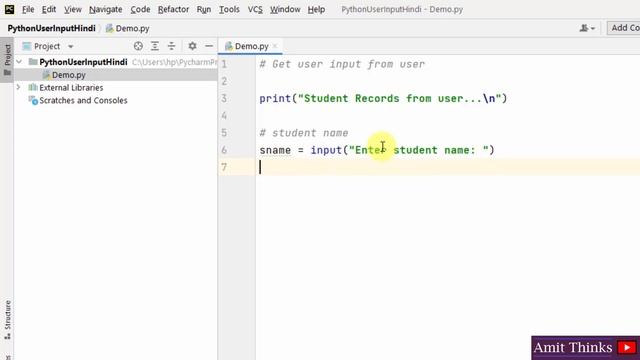 [ हिंदी ] How to Get User Input in Python | Tutorial for Beginners | Lecture 9 | 2022 | Amit Thinks смотреть онлайн
