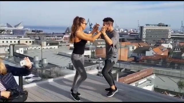 Maykel Fidel & Nicole - Rooftop Bachata - (Dani J - DJ Got Us Fallin' In Love) смотреть онлайн