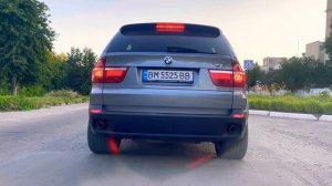 Тюнинговый прямоточный выхлоп на дизельном BMW X5 E70