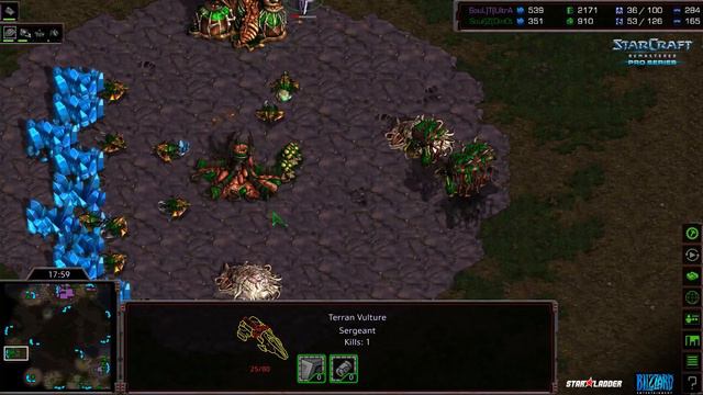 SC:Remastered Pro Series Main Stage Round 4 Match 1: UltrA (T) vs DinOt (Z) смотреть онлайн